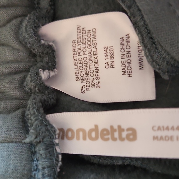 Mondetta Pink and Green Sweatpants Joggers Soft Fleece Size Girls 10/12 - Picture 3 of 9